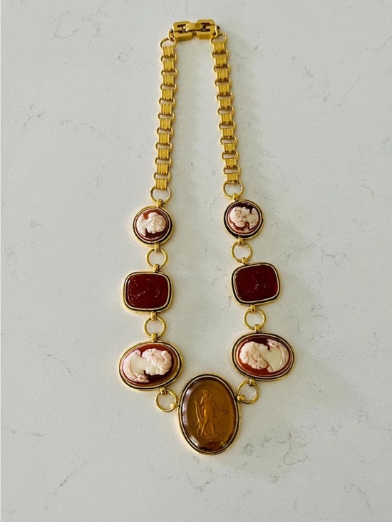 Givenchy Jewelry - Rare Vintage Signed Givenchy 1976 Cameo Intaglio Runway Collector’s Necklace